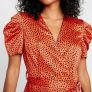 New River Island satin polka dot Occasion dress size UK 12 Image 2