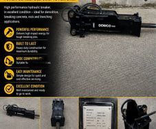 Dowco rock hammer for 13 ton digger