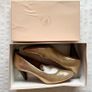 Des Petits Hauts gold high heels with box size 5 Image 2