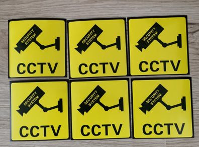 cctv signs 10x10cm