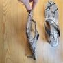 Sandals Snakeskin Size 6 Image 4
