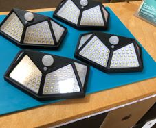 4 x Solar Led Wall Lamps Rechargeable New