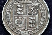 1889 Queen Victoria Jubilee Head Silver Shilling coin,