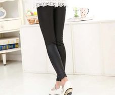 kids faux leather  leggins