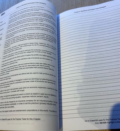 Just the Facts 101 Study guide for Operations and Supply Chain Management