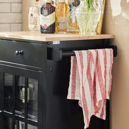 kitchen trolley cabinet black display cabinet glass door