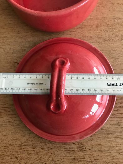 Salmon Coloured Casserole Pot