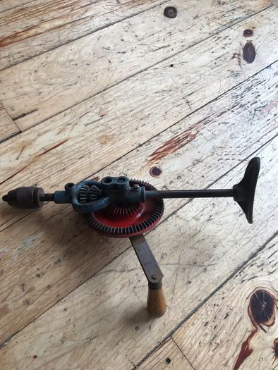 Vintage Fleetway Clipper shoulder brace hand drill
