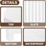 White Radiator Cover Cabinet  Stylish Wooden Heater Cover with Shelf  Modern Radiator Cabinet for Living Room Bedroom  Hallway  Safe  Practical Home Furniture Large Image 4