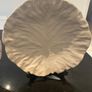 OKA White cabbage leaf pattern china 10.75  inches diameter plate . Image 2
