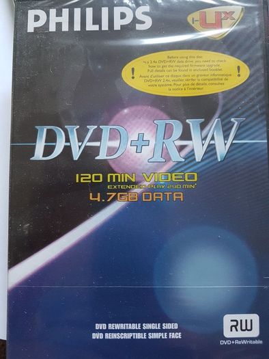 Philips DVD + Rewritable Disc. New. Free Postage!