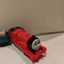 Trackmaster Thomas and Friends Motorised James Train with Cargo Truck 2013 Image 2
