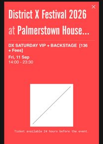 District X Vip Saturday Ticket