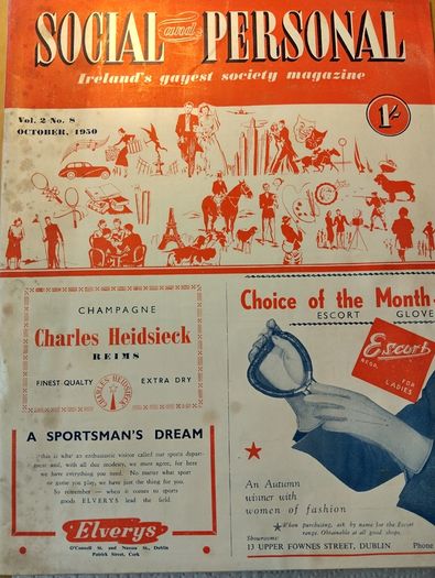 Social & Personal original magazine from 1950.