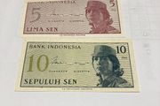 Set of 1964 Indonesian banknotes