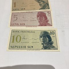 Set of 1964 Indonesian banknotes