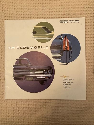 Car brochures. USA and Canada of USA manufacturers. GM, Ford etc.