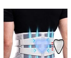 Back Support Belt Add Lumbar Pad for Men & Women, Back Brace with 4 Stays and Lower Back Pain Relief Removable, Breathable Anti-skid lumbar support belt for Herniated Disc