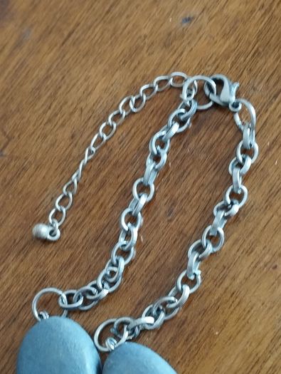 Beautiful necklace in blue tone.