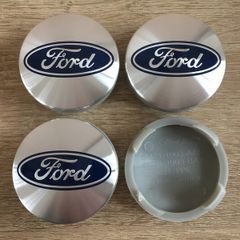 4x FORD Silver  54mm alloy wheel centre caps 6M21-1003