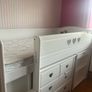 kids bunk bed with chest of drawers bookcase and pull out desk Image 2