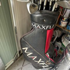 Various Golf Iron Clubs plus Golf Bag