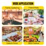 BRAND NEW 2 in 1 Electric Hot Pot BBQ Grill 2000W Multifunction Portable Home Foldable Non-Stick Split Pot Smokeless Barbecue Pan Image 7