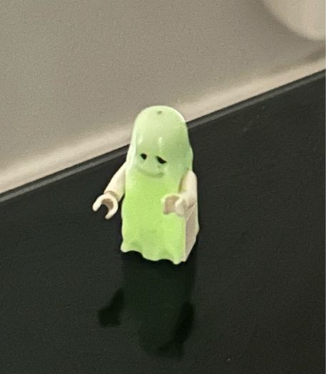 Vintage LEGO Castle Glow-in-the-Dark Ghost Minifigure (1990s)