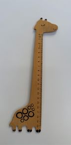 Giraffe wooden ruler