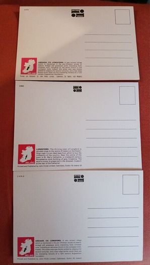3 vintage John Hinde postcards, Longford