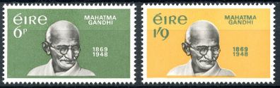 Ireland 1969 - Scott #275-276 Centenary of the Birth of Mahatma Gandhi - Complete Set - Mint Never Hinged Condition