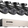 NEW SALE | 8CH CCTV Camera System with 4 x 1080P HD Outdoor Security Bullet Cameras NO Hard Drive 80ft Night Vision Motion Detection Remote Monitoring Image 2