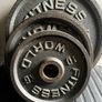 130kg Vintage Deep Dish World Fitness olympic weight plates Image 5
