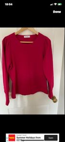 Ladies Top Red Gallery Size 14