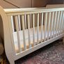 Mamas & Papas Mia Sleigh Cot Bed  White/Ivory Image 3