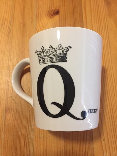 Typographical Mug Pair Q and L