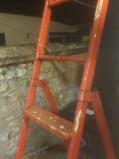 Red step ladder