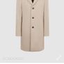 Reiss Gable Gents/Men's Wool Blend Ivory Overcoat Image 5