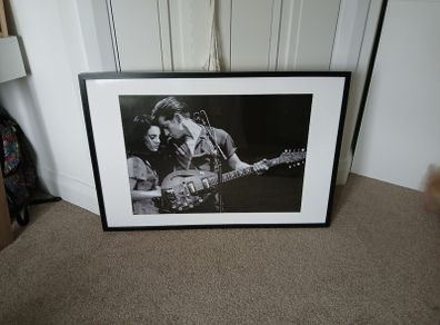 Framed & mounted Artic Monkey & Lana del Rey print