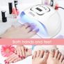 150 Watt LED UV Nail Lamp Gel Polish Curing, CCHOME Fast Nail Dryer with Timing function -10S/30S/60S/90S Image 4