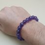 Top Quality Amethyst Round Beads Bracelet Image 10