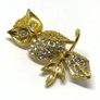 Vintage costume owl brooch Image 3