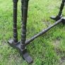 Victorian Mahogany Sutherland Drop Leaf Table On Brass Casters (H-21" L-25" W-21")(folded table 21" x 5,2") Image 3