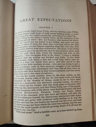 Vintage Charles Dickens collection.