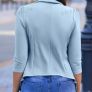 SHEIN Baby Blue Fitted Blazer. Size 12/14. New Image 5