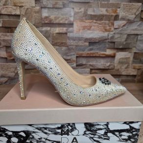 Crystal glam heels, size 6