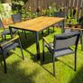 Outdoor garden dining set Image 4