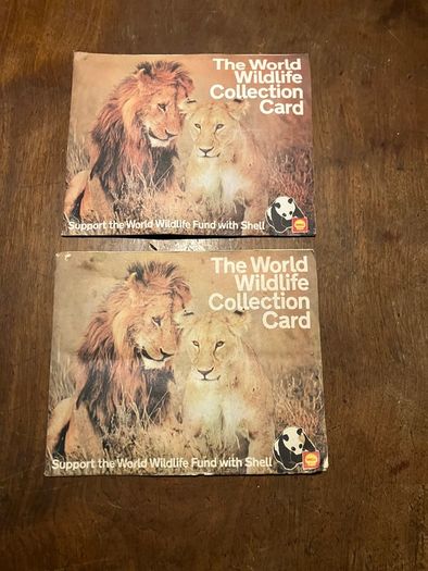 Vintage Shell WWF Shell Wild Animal Cards
