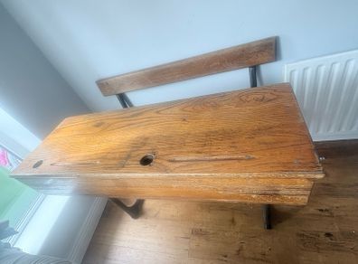 vintage school desk
