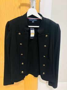 Tommy Hilfiger Black Military,Style Jacket,  New with Tags